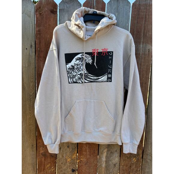 Bowery Supply Co. Sweatshirt Hoodie Japanese Graphic Mens size Medium - Picture 1 of 3
